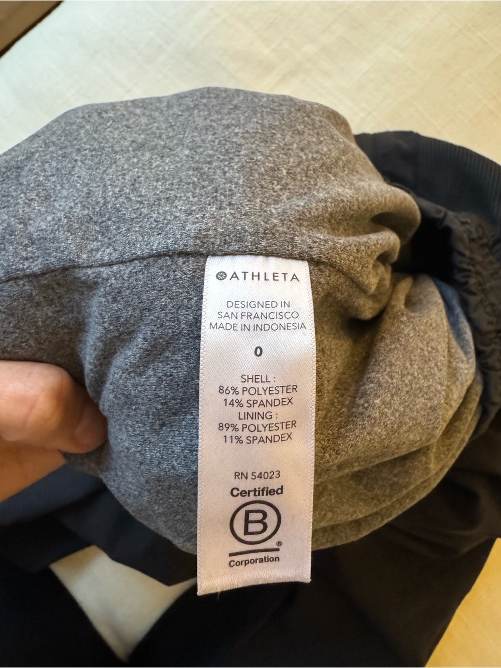 Athleta Black Women's Lined Pants - Picture 3 of 3